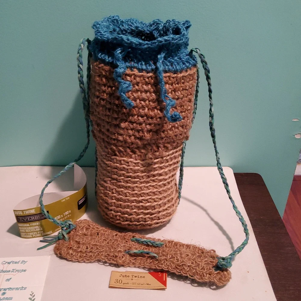 Jute Twine Bottle Bag